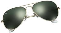 Ray-Ban RB 3025 AVIATOR Unisex-Sonnenbrille Vollrand Pilot Metall-Gestell, gold