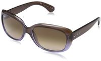 Ray-Ban RB4101 JACKIE OHH Damen-Sonnenbrille Vollrand Butterfly Kunststoff-Gestell,
