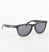 Oakley 24-306, Oakley Frogskins Sunglasses Schwarz Grey/CAT3 Polished Black