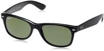 Ray-Ban New Wayfarer RB2132 901/58 (black/polarized crystal green)