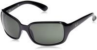 Ray-Ban RB4068 Damen-Sonnenbrille Vollrand Quadratisch Kunststoff-Gestell, Schwarz