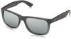 Ray-Ban Justin RB4165 852/88 (rubber grey transparent/gray silver mirror)