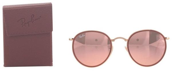 Ray-Ban Round Folding Classic RB3517 001/Z2 (gold/brown mirror pink)