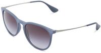 Ray-Ban RB 4171 ERIKA Damen-Sonnenbrille Vollrand Panto Kunststoff-Gestell, blau