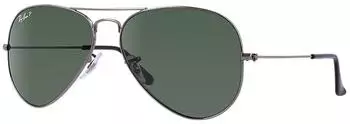 Ray-Ban Aviator Metal RB3025 004/58 (gunmetal/polarized green)