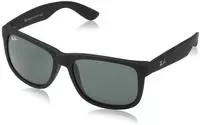 Ray-Ban RB 4165 JUSTIN Herren-Sonnenbrille Vollrand Quadratisch Kunststoff-Gestell,