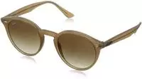 Ray-Ban RB 2180 Unisex-Sonnenbrille Vollrand Rund Propionat-Gestell, gelb