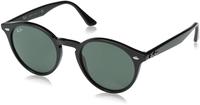 Ray-Ban RB 2180 Unisex-Sonnenbrille Vollrand Rund Propionat-Gestell, schwarz