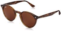 Ray-Ban RB 2180 Unisex-Sonnenbrille Vollrand Rund Propionat-Gestell, braun