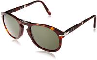 Persol 0PO0714 FOLDING Herren-Sonnenbrille Vollrand Pilot Acetat-Gestell, braun