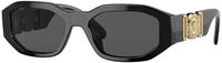 Versace VK4429U KIDS Jugend-Sonnenbrille Vollrand Quadratisch Acetat-Gestell, schwarz