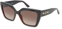 Guess GU00162 Damen-Sonnenbrille Vollrand Butterfly Kunststoff-Gestell, braun