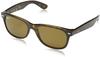 Ray-Ban New Wayfarer RB2132 894/76 (matte havana/blue green mirror polarized)