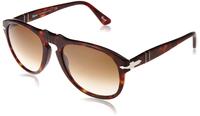 Persol 0PO0649 Herren-Sonnenbrille Vollrand Pilot Acetat-Gestell, braun