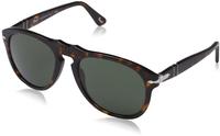 Persol 0PO0649 Herren-Sonnenbrille Vollrand Pilot Acetat-Gestell, braun