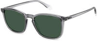 Polaroid PLD 4139/S Herren-Sonnenbrille Vollrand Quadratisch Kunststoff-Gestell, grau