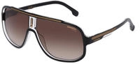 Carrera 1058/S Herren-Sonnenbrille Vollrand Quadratisch Kunststoff-Gestell, schwarz