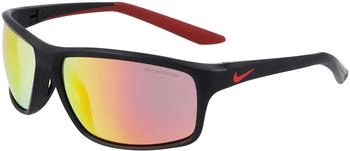 Nike ADRENALINE 22 M Sonnenbrille Schwarz/Rot Quadratisch Verspiegelt (DV2155 010)