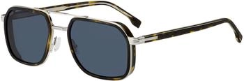 Hugo Boss 1724/S 9G0/KU Herren Sonnenbrille havana palladium / blau