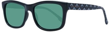 Ted Baker Rectangle Dane Sonnenbrille Schwarz Grau (TB1455 011 54)