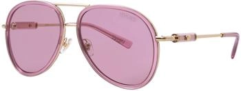 Versace Unisex Pilotenbrille Rosa Stahl (VE2260 100284)