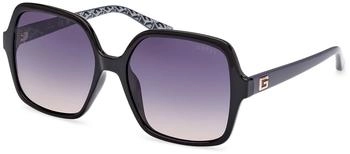 Guess Sonnenbrillen Quadratisch Schwarz/Grau (GU7921-H 01B)