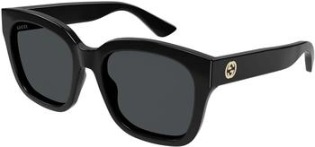 Gucci Sonnenbrille GG1338S Schwarz mit Grau Linsen (GG1338S-001)