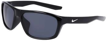Nike LYNK Sonnenbrille Bio-Injekt Schwarz Rauch Quadratisch Photochromatisch (FD1806 010)
