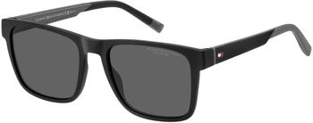 Tommy Hilfiger TH 2144/S 08A/M9 Herren Sonnenbrille polarisiert Schwarz/Grau (TH 2144/S 08A/M9)