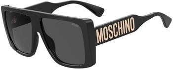 Moschino Sonnenbrille MOS119/S 807/IR Acetat Schwarz Grau Quadratisch (MOS119/S 807/IR)