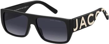 Marc Jacobs MARC LOGO 096/S Sonnenbrille Schwarz Grau Quadratisch Unisex (80S/9O)