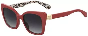 Moschino Sonnenbrillen MOL000/S 3VJ/9O Rot Grau Schattiert (MOL000/S 3VJ/9O - 53)