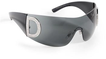 Dolce & Gabbana Sonnenbrille schwarz grau Pillow (DG2298B 05/87)