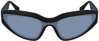 Karl Lagerfeld Unisex KL6128S 002 Sonnenbrillen Schwarz Silber Maske