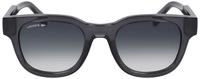 Lacoste L6023S Unisex-Sonnenbrille Vollrand Oval Acetat Spritzguss-Gestell, grau