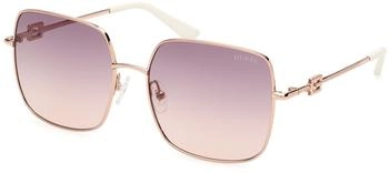 Guess Quadratische Metall Sonnenbrillen (GU7906-H 28Z)