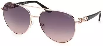 Guess Piloten-Sonnenbrille Gold Rauch (GU00158 28B)