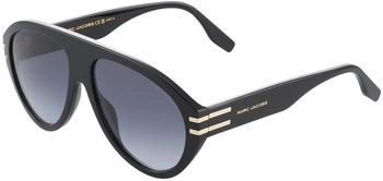 Marc Jacobs MARC 747/S 807/9O Sonnenbrille Acetat Schwarz Grau Pilot Schattiert