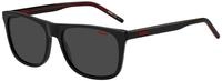 Hugo HG 1194/S Herren-Sonnenbrille Vollrand Quadratisch Acetat-Gestell, schwarz