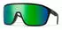 Smith Boomtown matte black/ChromaPop polarized green mirror