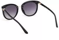 Guess GU00282 Damen-Sonnenbrille Vollrand Rund Kunststoff-Gestell, Schwarz