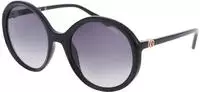 Guess GU00281 Damen-Sonnenbrille Vollrand Rund Kunststoff-Gestell, schwarz
