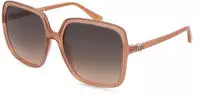 Guess GU00280 Damen-Sonnenbrille Vollrand Quadratisch Kunststoff-Gestell, orange