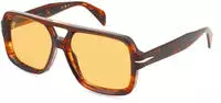 David Beckham DB 7151/S Herren-Sonnenbrille Vollrand Pilot Acetat-Gestell, braun