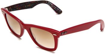 Ray-Ban Original Wayfarer RB2140-5 1091/51 (red/line white texture typedelic/faded brown )