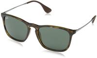 Ray-Ban RB 4187 CHRIS Herren-Sonnenbrille Vollrand Quadratisch Kunststoff-Gestell,