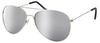 Alsino Pilotenbrille Sonnenbrille Fliegerbrille (V-705) - silber verspiegelt...