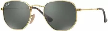 Ray-Ban Hexagonal Flat Lenses RB3548N 001 (gold/green classic)