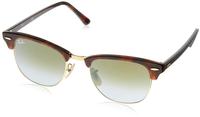 Ray-Ban RB 3016 CLUBMASTER Unisex-Sonnenbrille Vollrand Quadratisch Acetat-Gestell,