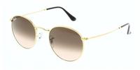 Ray-Ban RB 3447 ROUND METAL Herren-Sonnenbrille Vollrand Rund Metall-Gestell, gold
